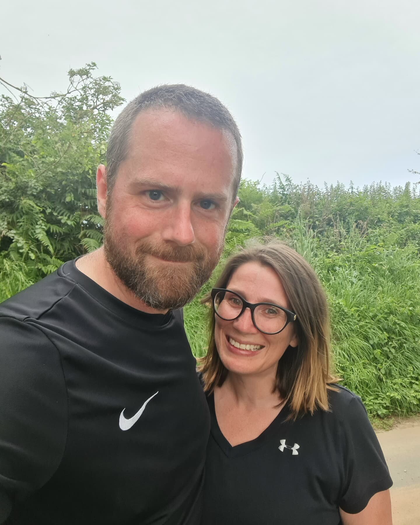 I'm putting this here as a reminder that a bit of a 💩 day can turn around. Felt really 🤢 when I first woke up but it turned around later and I managed a run with this one. Calling it a run is very optimistic. However, it's progress and Mr C is one of my biggest cheerleaders. He reminded me that I built myself back up before and that I will do it again. Told me to not look back pre-December. Reminded me that I just need to keep moving forward at my own speed 🥺🥺. He's alright really ❤❤
